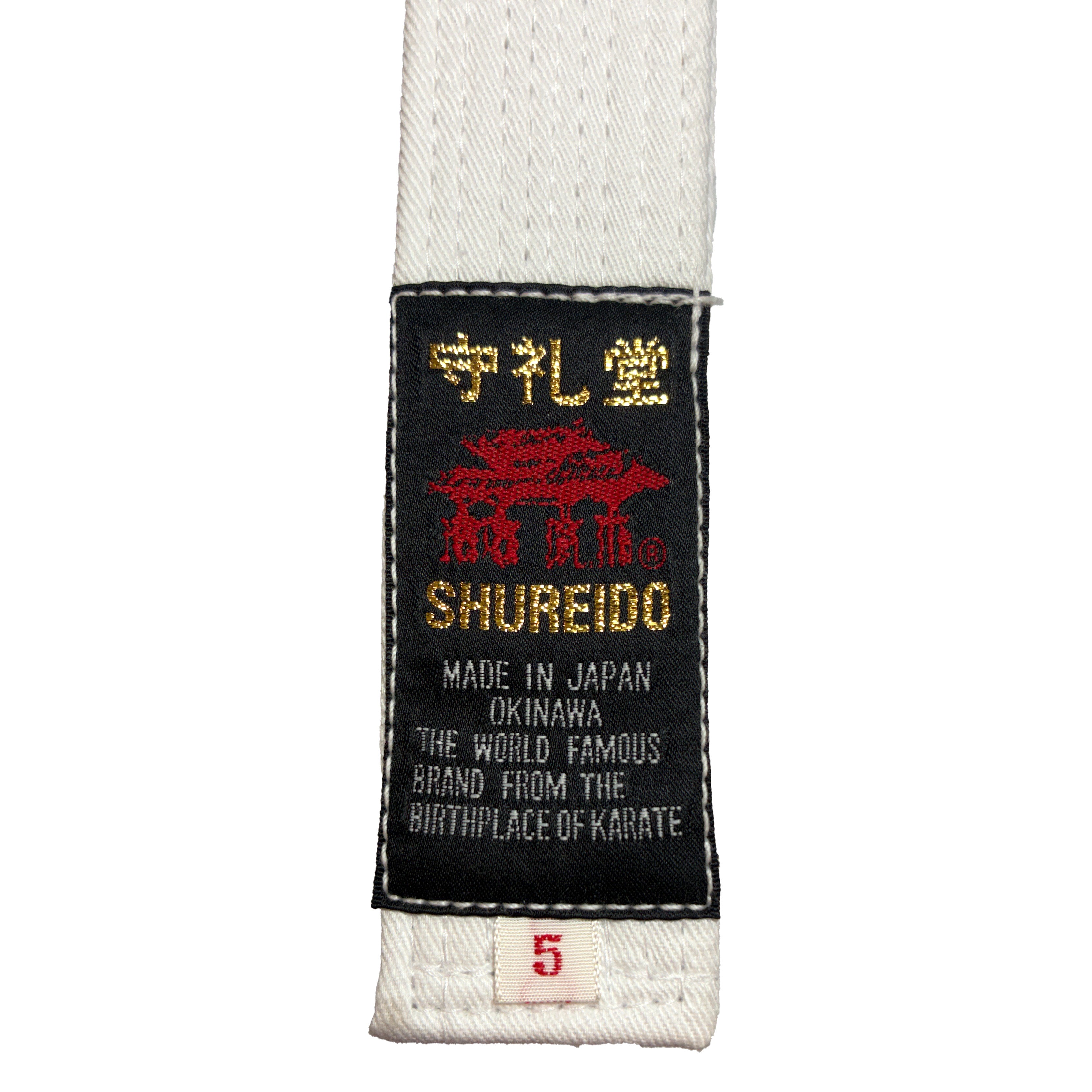 Cinturón Blanco Shureido – Shiro Obi (Algodón)