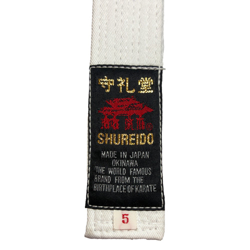 Cinturón Blanco Shureido – Shiro Obi (Algodón)