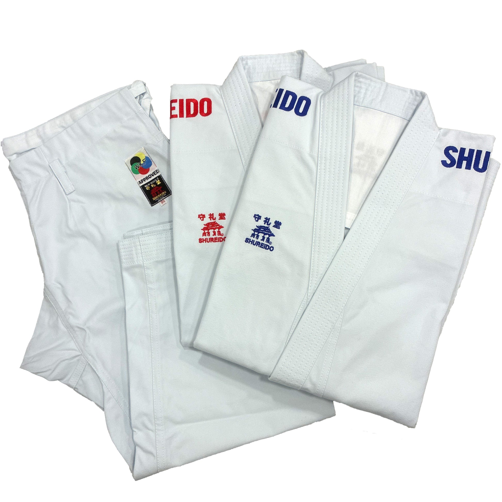 Pack Shureido New Wave 3 WKF – 2 Chaquetas (Roja y Azul) + Pantalón