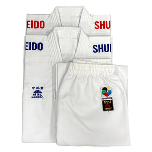 Conjunto Shureido Waza WKF – 2 Chaquetas (Roja y Azul) + 1 Pantalón
