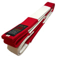 Cinturón Shureido Rojo y Blanco – 6º, 7º y 8º Dan (Algodón)