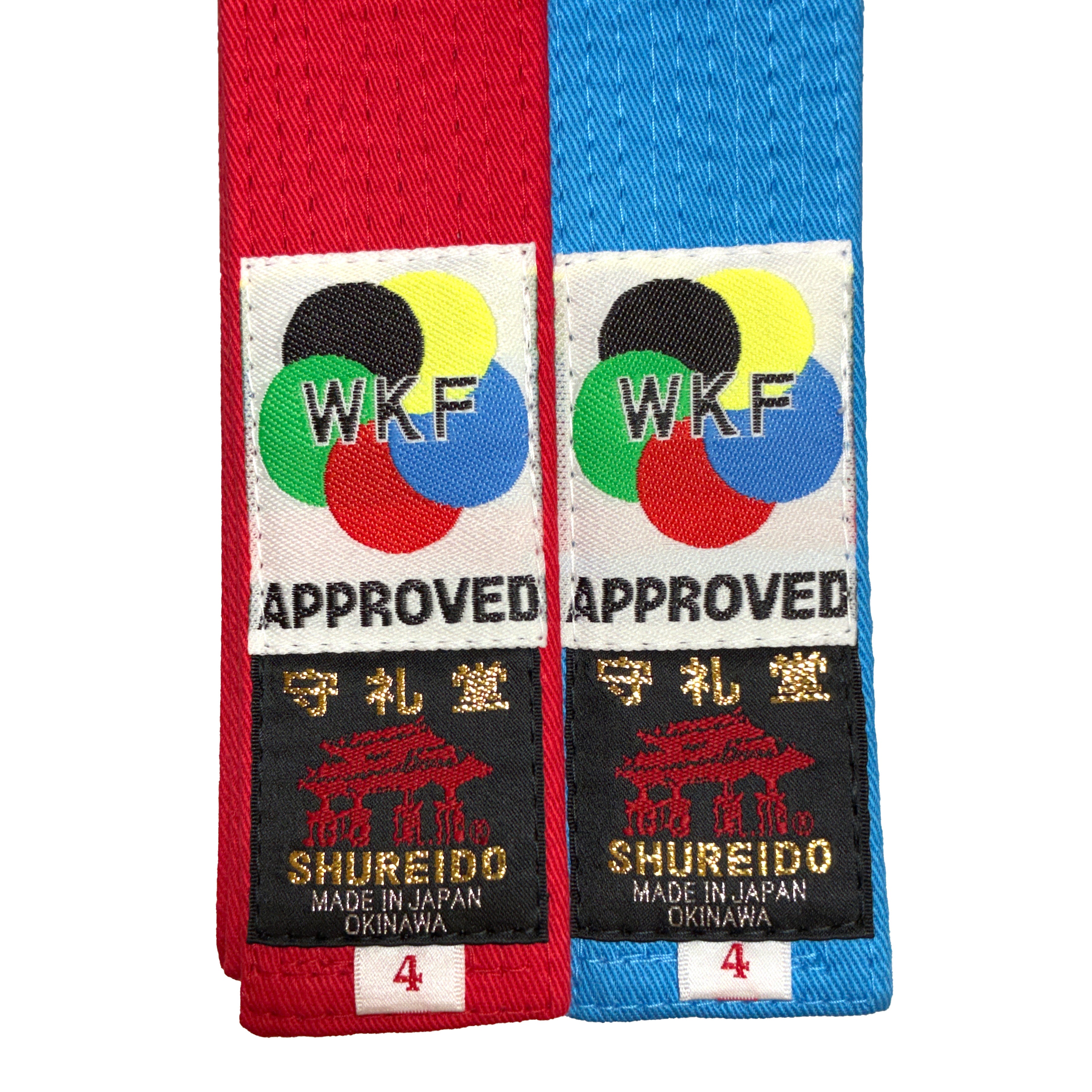 Cinturón Shureido Kumite – Azul o Rojo (WKF Approved)