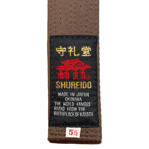 Cinturón Marrón Shureido – Obi Básico (Algodón)