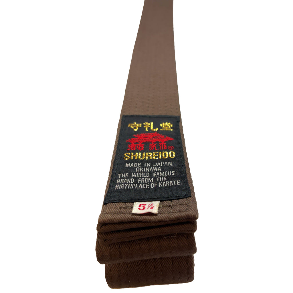 Cinturón Marrón Shureido – Obi Básico (Algodón)