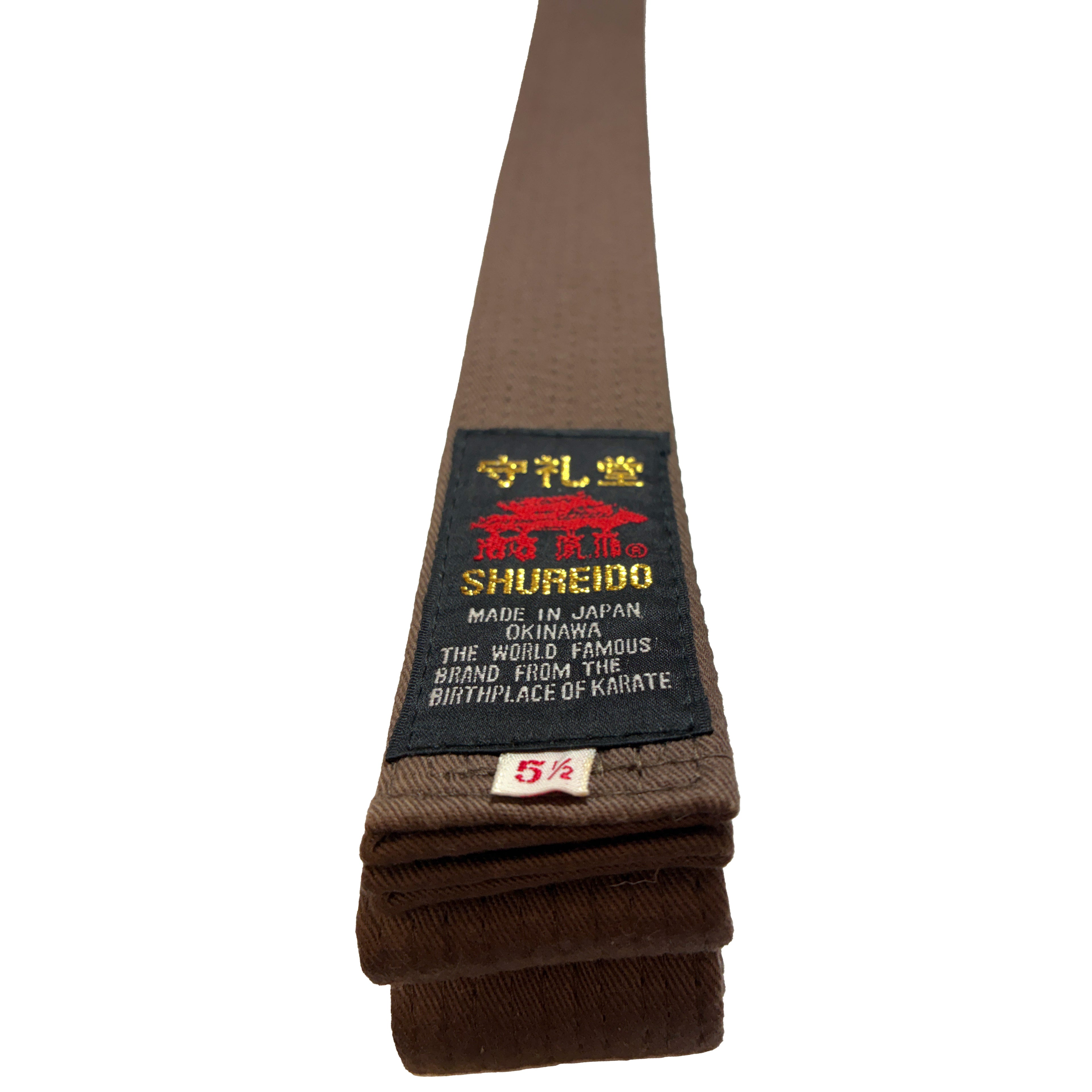 Cinturón Marrón Shureido – Obi Básico (Algodón)