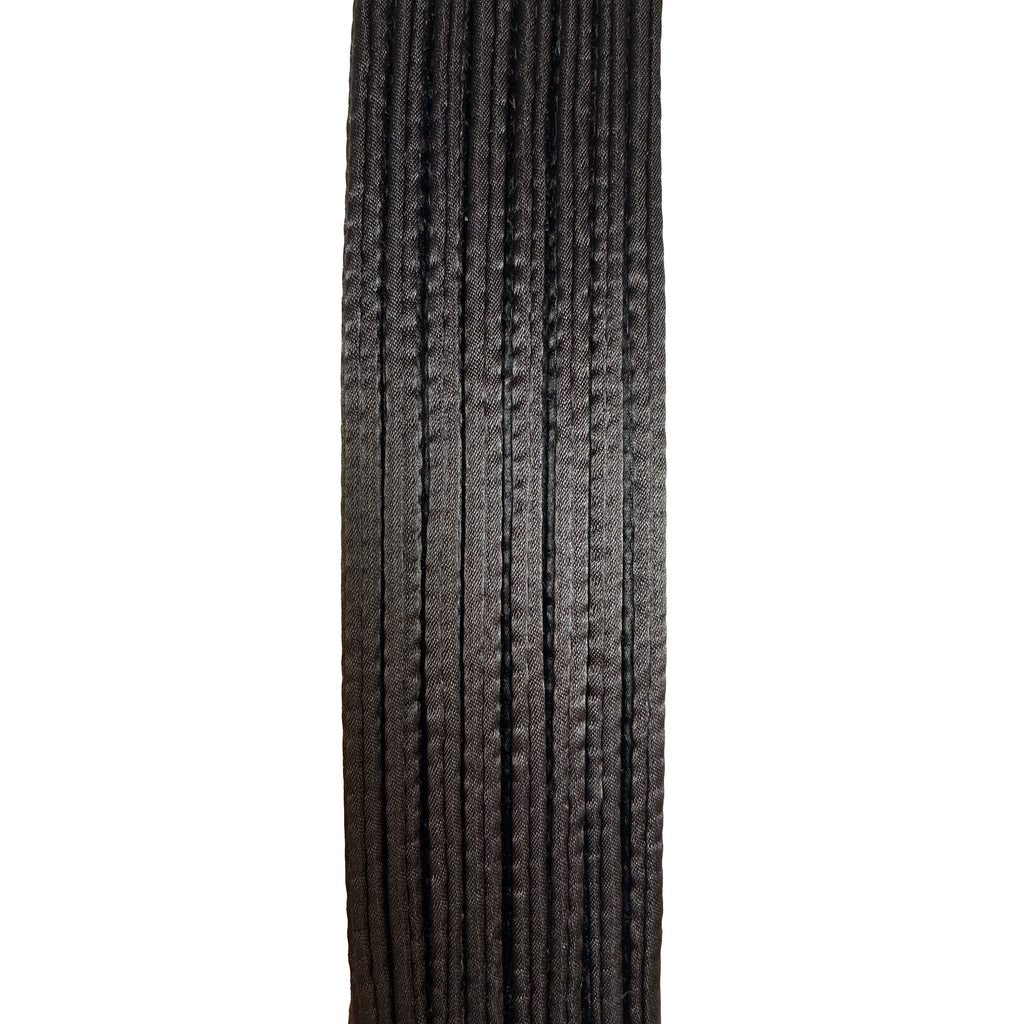 Cinturón Shureido Negro Grosor Estándar (Seda Satín)