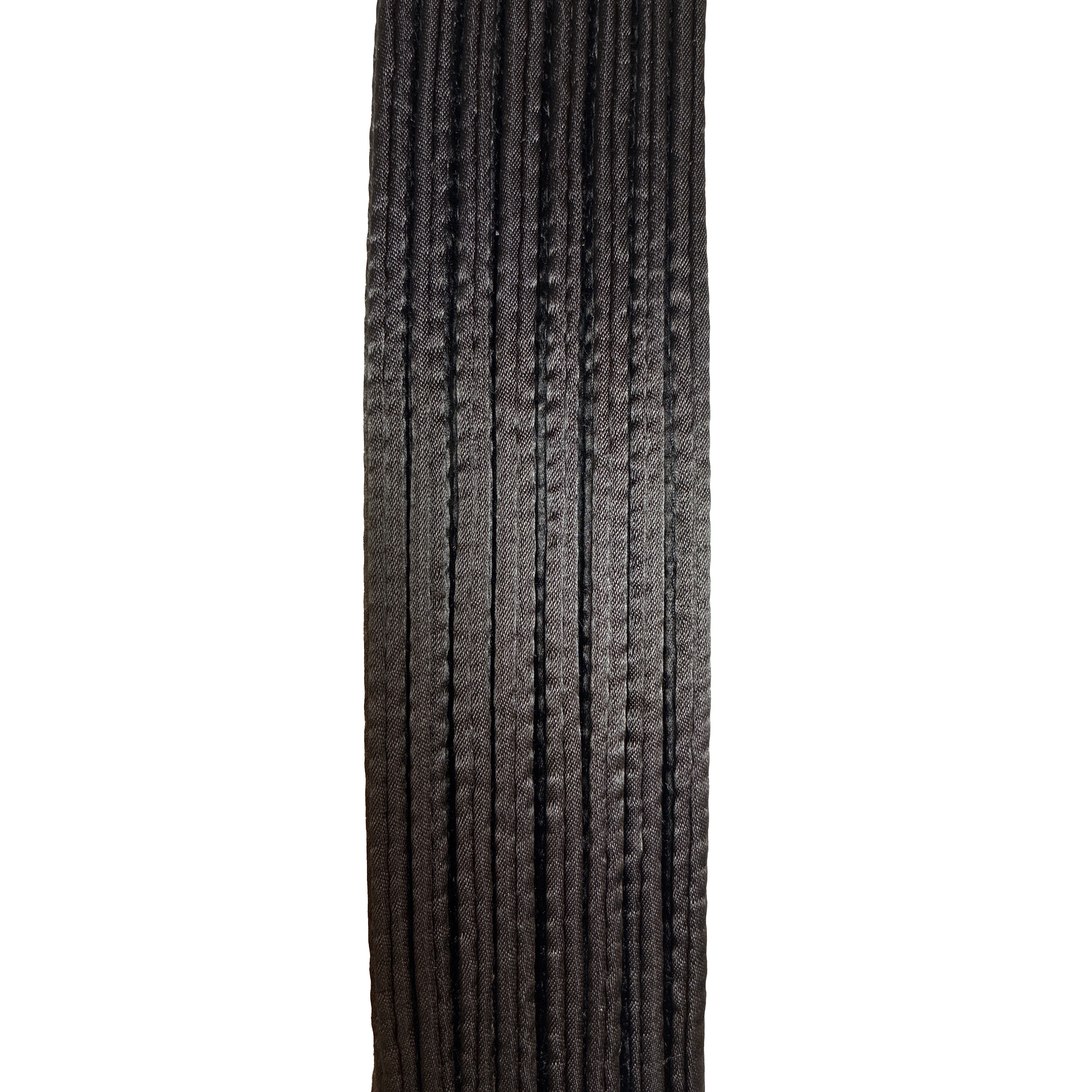 Cinturón Shureido Negro Grosor Estándar (Seda Satín)