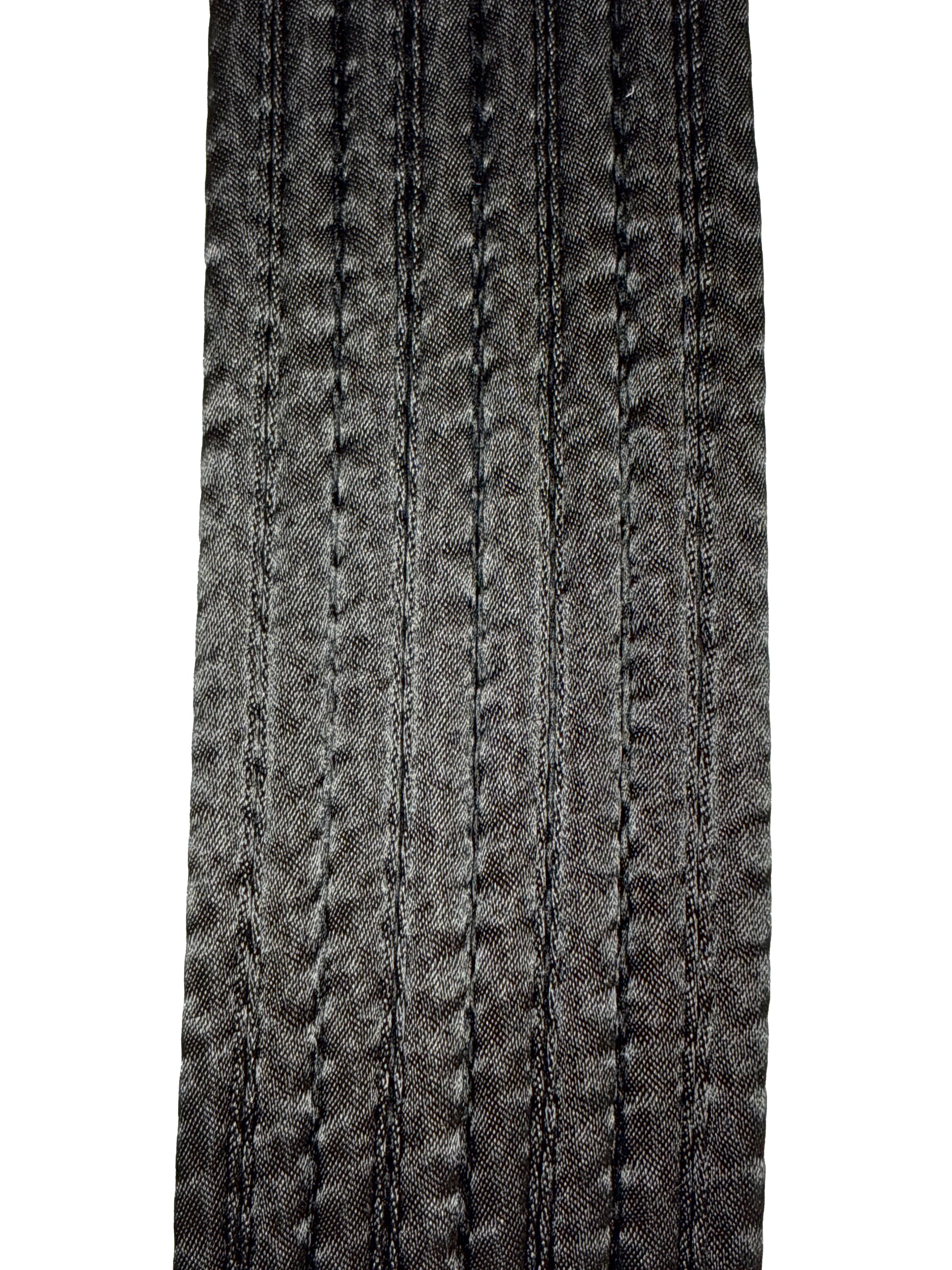 Cinturón Shureido Negro – Grosor Especial (Seda Satín)