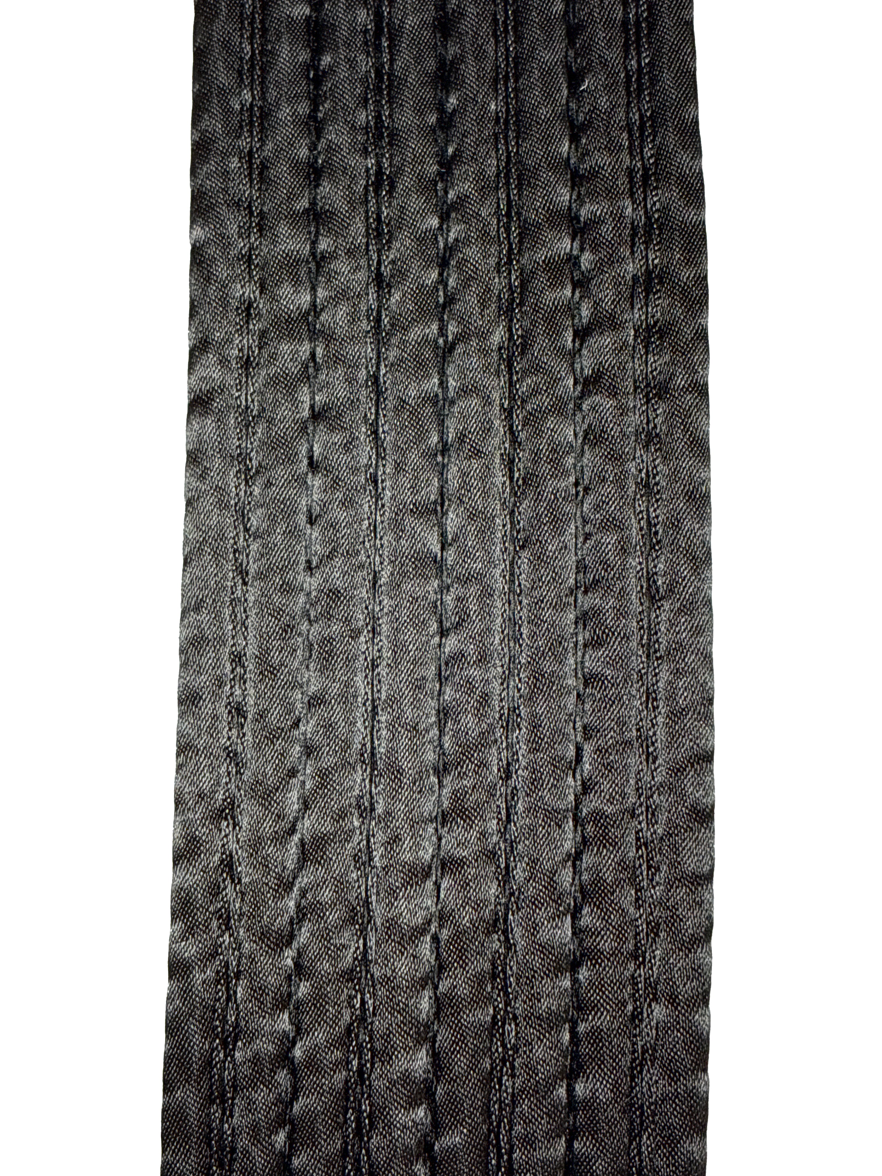Cinturón Shureido Negro – Grosor Especial (Seda Satín)